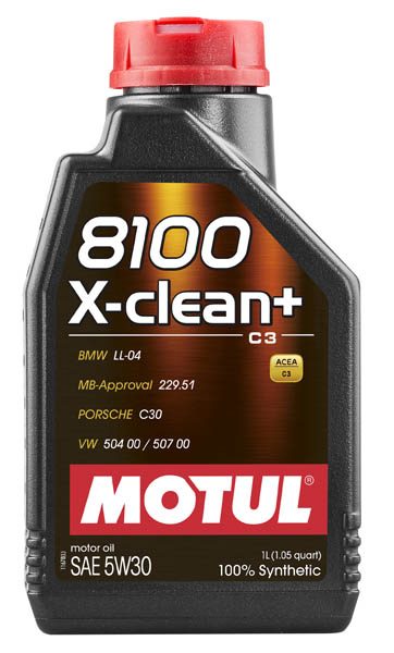 Моторное масло MOTUL 8100 X-clean+ 5W30  (1 л.)