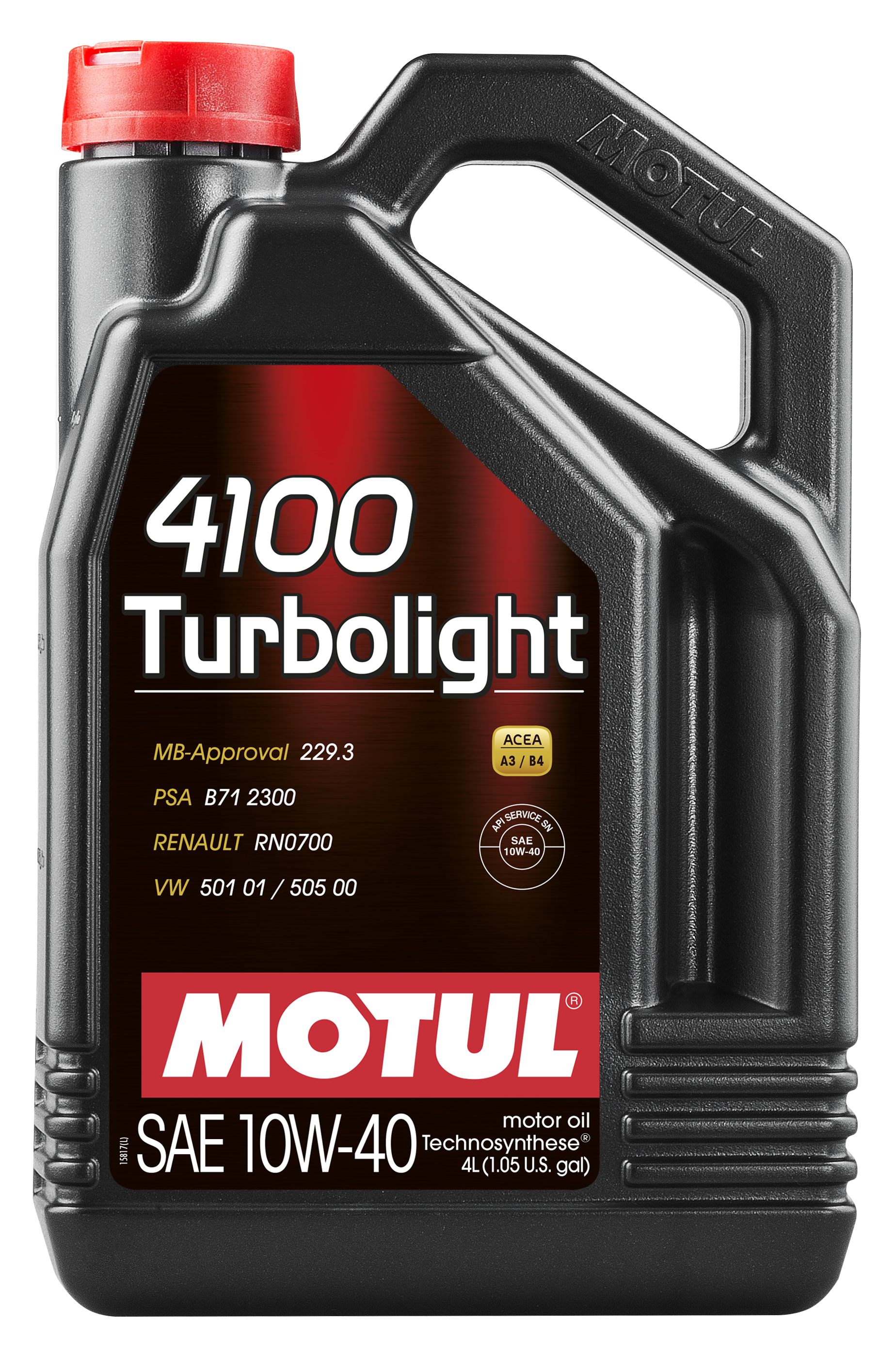 Моторное масло MOTUL 4100 Turbolight10W40  (4 л.)